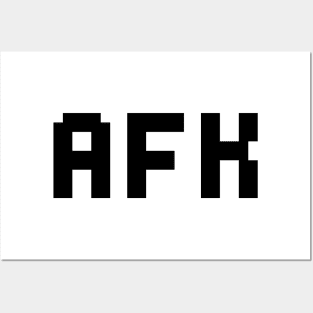 afk gaming design Posters and Art